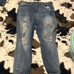 Judy blue destroyed jeans
